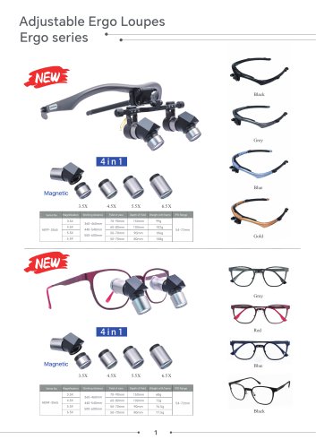AEFF-3565 AENF-3565 Brochure of  4 in one new surgical loupe