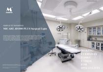 JD1800 PLUS, JD1800L PLUS, JD1800G PLUS, JD1800J PLUS LED Surgical Light Catalog