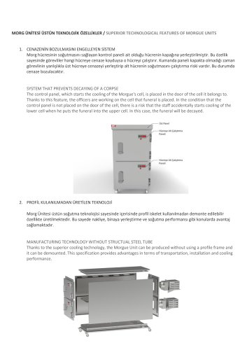 SUPERIOR TECHNOLOGICAL FEATURES OF MORGUE UNITS