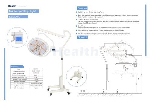 Catalog-LEDL700-Mobile Operating Light