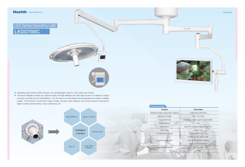 Health-Operating Light with Camera-LEDD700C-Operating Theater