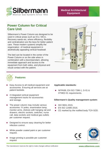 power columns for critical care units