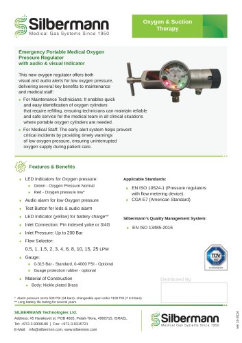 Regulator with Audio & Visual Indicator