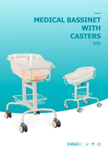 A06 Hospital bassinet on casters