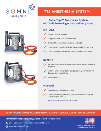 TT2 ANESTHESIA SYSTEM