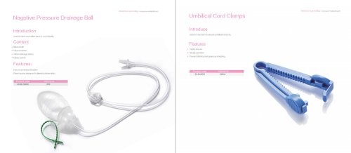 Negative Pressure Drainage Ball & Umbilical Cord Clamps