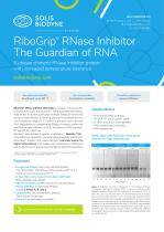 RiboGrip® RNase Inhibitor The Guardian of RNA