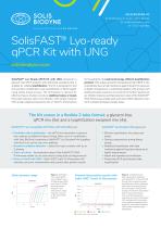 SolisFAST® Lyo-ready qPCR Kit with UNG