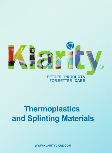 Thermoplastics and Splinting Materials