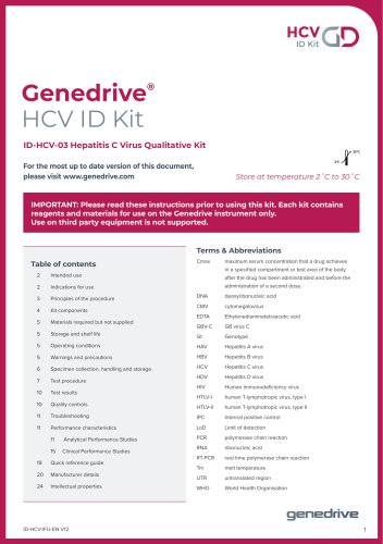 Genedrive® HCV ID Kit