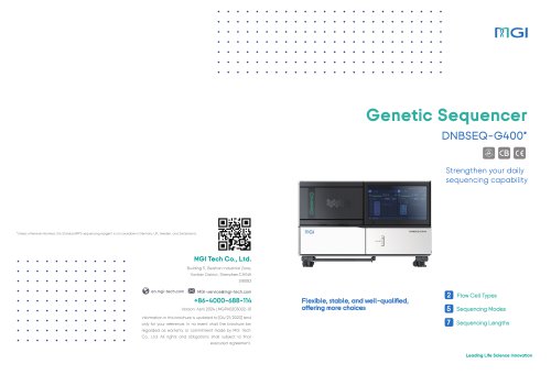 Genetic Sequencer DNBSEQ-G400*