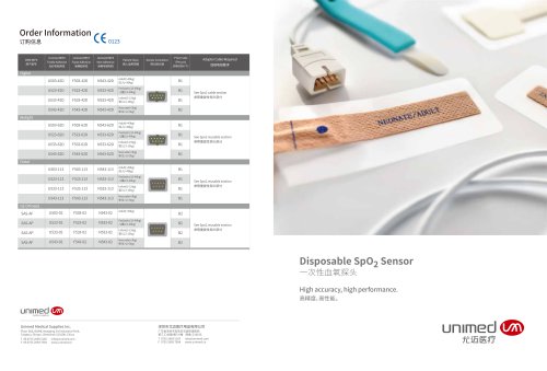 Unimed Disposable SpO2 Sensor