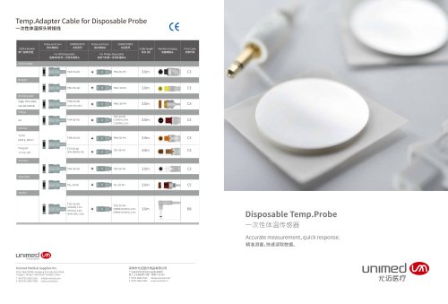 Unimed Disposable Temp.Probe