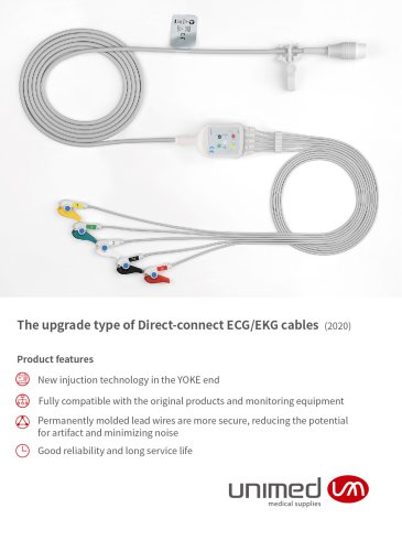 Upgraded ECG cables
