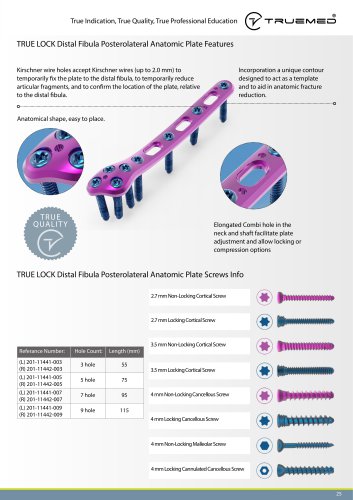 TRUE LOCK Distal Fibula Posterolateral
