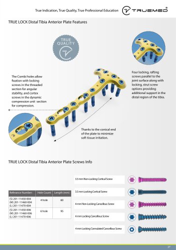 TRUE LOCK Distal Tibia Anterior