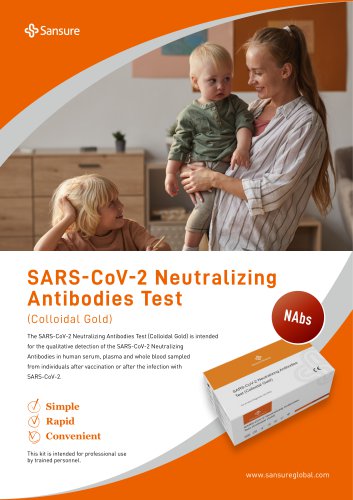 SARS-CoV-2 Neutralizing Antibodies Test (Colloidal Gold)
