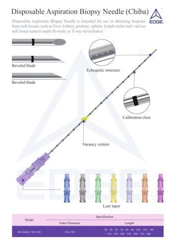 Disposable aspiration biopsy needle(Chiba)