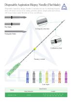 Disposable aspiration biopsy needle(Flat blade)