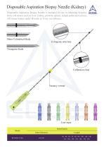 Disposable aspiration biopsy needle(Kidney)
