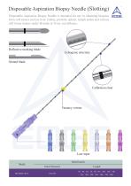 Disposable aspiration biopsy needle(Slotting)