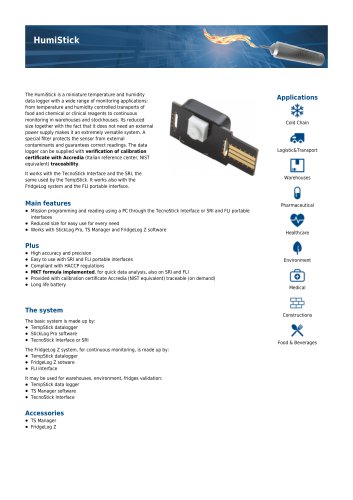 Humistick data sheet