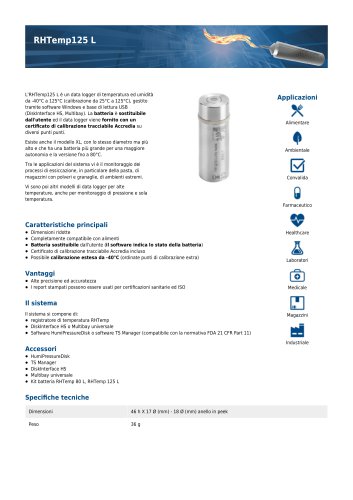 RHTemp125 L data sheet