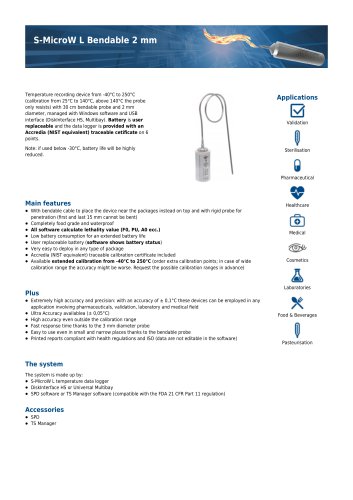 S-MicroW L Bendable data sheet