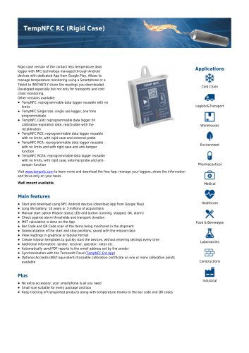 TempNFC rigid case data sheet