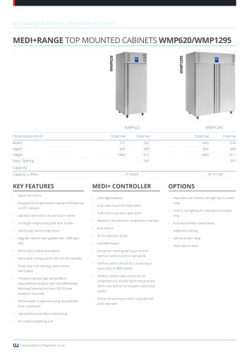 MEDI+RANGE TOP MOUNTED CABINETS WMP620/WMP1295