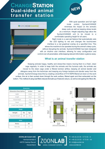 ChangeStation Dual-sided animal transfer station