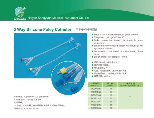 Urine drainage catheter FC3 series