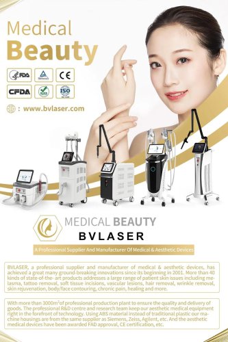 A professional supplier and manufacturer of medical beauty laser machine-BVLASER. CO2 fractional laser machine, picosecond laser machine, body sculpting machine show.