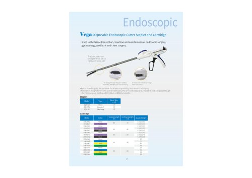Disposable Endoscopic Cutter Stapler-Vega