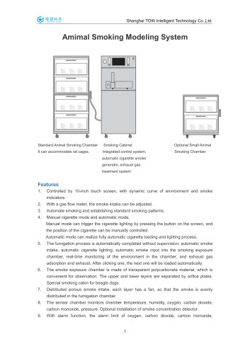 Animal Smoking Modeling System datasheet