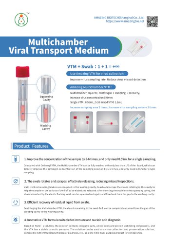 Multichamber VTM Viral Transport Medium