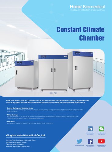 Constant Climate Chamber