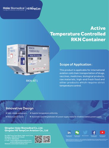 Haier Active Temperature Controlled RKN Container