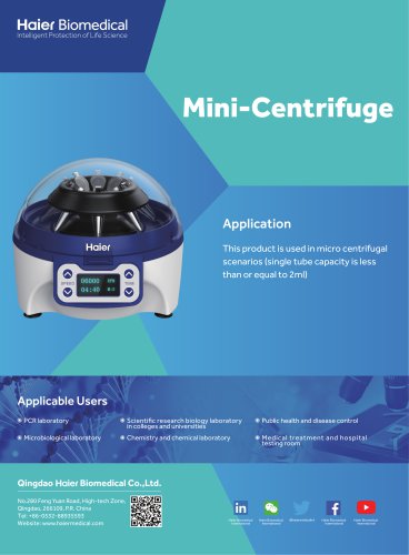 Haier Mini-Centrifuge