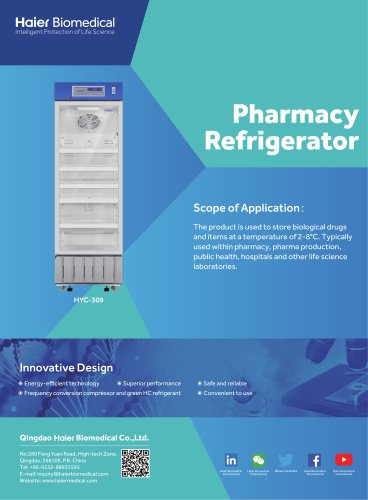 Haier Pharmacy Refrigerator HYC-309