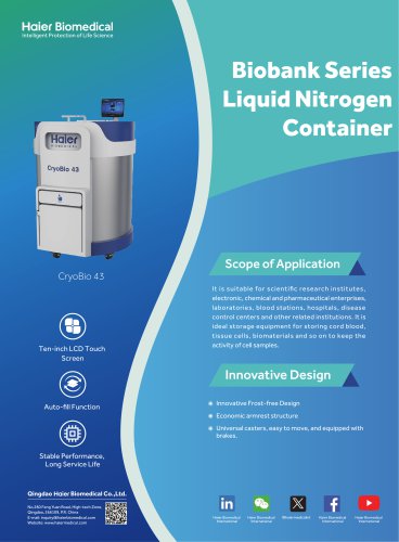 Liquid Nitrogen Container CryoBio 43