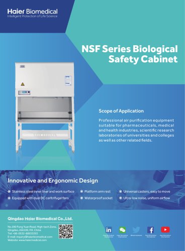 NSF Series Biological Safety Cabinet Flyer