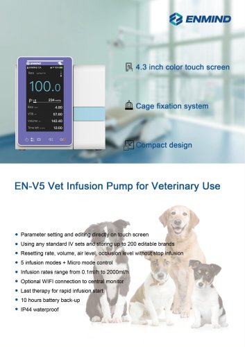 Veterinary Infusion Pump EN-V5 Vet