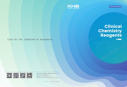 KHB Clinical Chemistry Testing Menu