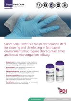 Super Sani Cloth product sheet