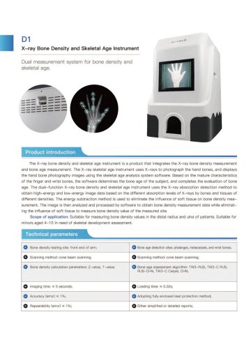 X-ray Bone Density and Skeletal Age Instrument