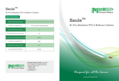 Saule-PTCA balloon catheter