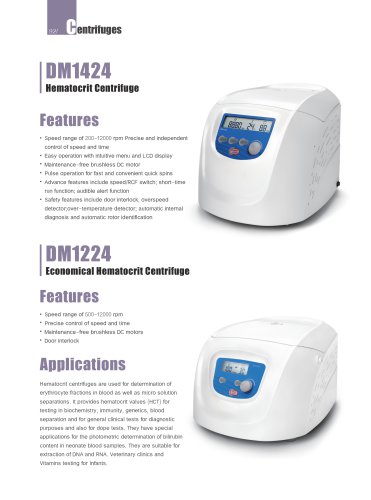 DM1224 Economical Hematocrit Centrifuge