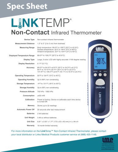 Non-Contact Infrared Thermometer