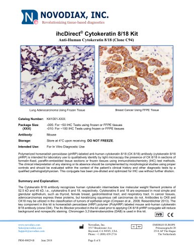 ihcDirect® Cytokeratin 8/18 Kit